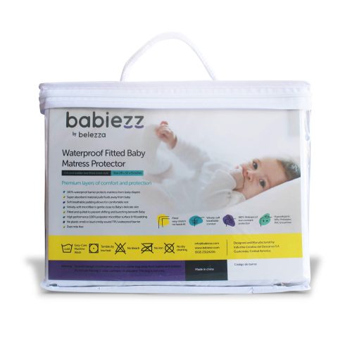 Cobertor de microfribra a prueba de agua para colchones de cuna - Babiezz by Belezza